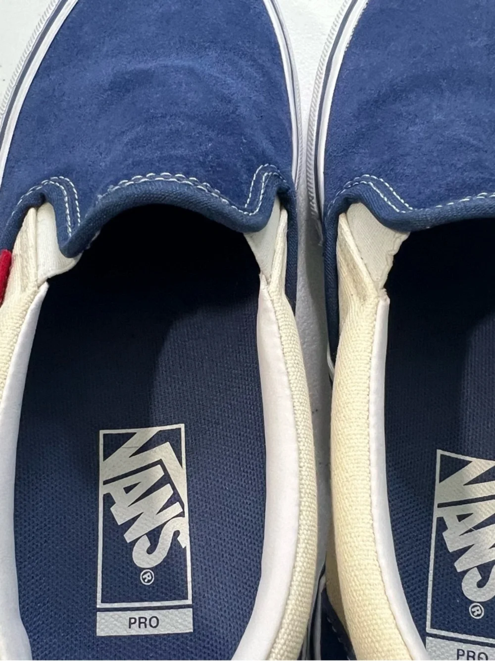 Vans PRO Men’s Slip-On Suede Loafers in Navy Size 8
